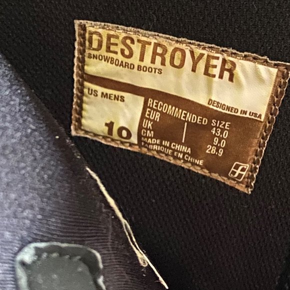 Forum Destroyer Snowboard Boots - Men's, size 10 - Picture 9 of 9